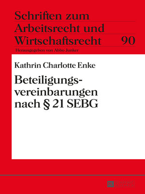 cover image of Beteiligungsvereinbarungen nach § 21 SEBG